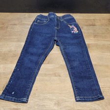 Jumping Beans 5T Distressed Jeans w/ Embroidered Unicorn  Adj Waist