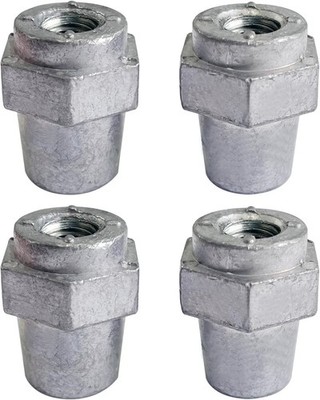  3/8''-16 Thread Female Lead Battery Terminal Post 2 Pairs 3/8'' Female Lead