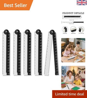 Acryl-Lineal-Set - 5-teilig 15 cm/30 cm für präzise Maße