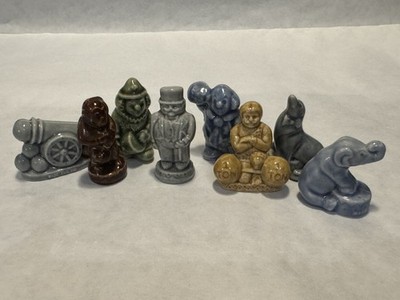 Vintage Wade Whimsies Red Rose Tea Figurines Lot of 8- Animals & Figures
