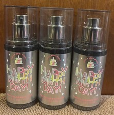 Bath Body Works HAPPY BIRTHDAY VANILLA BUTTERCREAM Mist 2.5 oz -Lot of 3 Btls