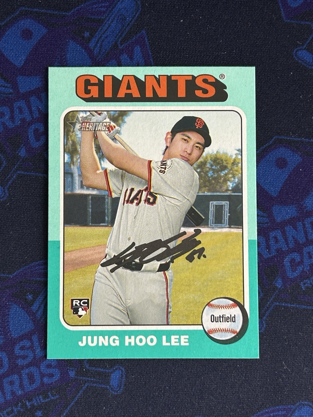 2024 Topps Heritage High Number Jung Hoo Lee (RC) Aqua Border Parallel #545