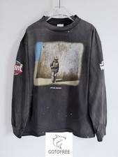 GOTOFREE 25SS MENS SAINT DARTH VADER T SHIRT LONG SLEEVE BLACK COTTON JUMPER TOP