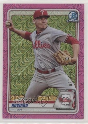 2020 Bowman Chrome Prospects Mega Box Pink Mojo Refractor Spencer Howard 04gv