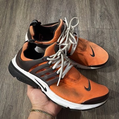 Nike Air Presto Orange Black White CT3550-800 Running Training Men's Sz 10 Shoes