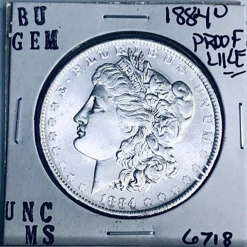 1884 O BU GEM MORGAN SILVER DOLLAR UNC MS+++ U.S. MINT RARE COIN 6718