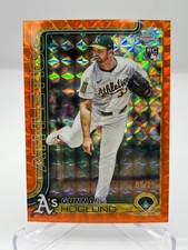 2025 TOPPS CHROME UPDATE GUNNAR HOGLUND RC 05/25 ORANGE GEOMETRIC NO. USC127