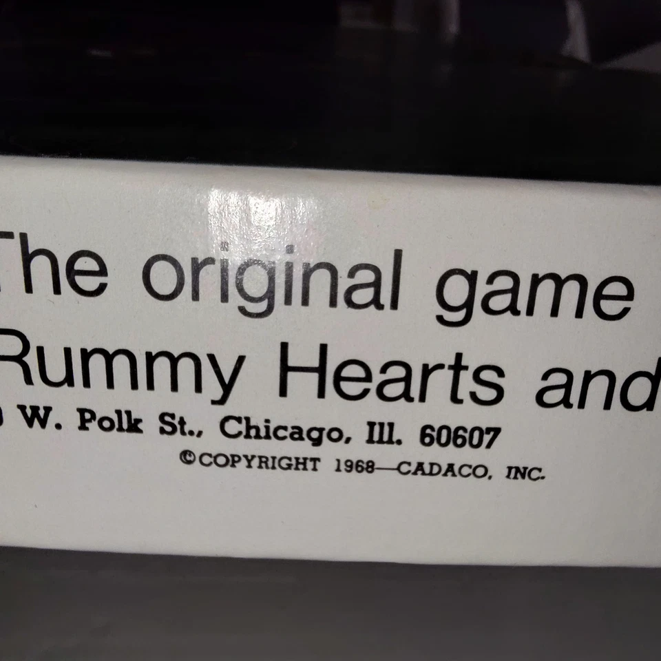 VTG 1960s Cadaco Tripoley Game Set Green Board Chips Cards Complete - Image 2 of 4