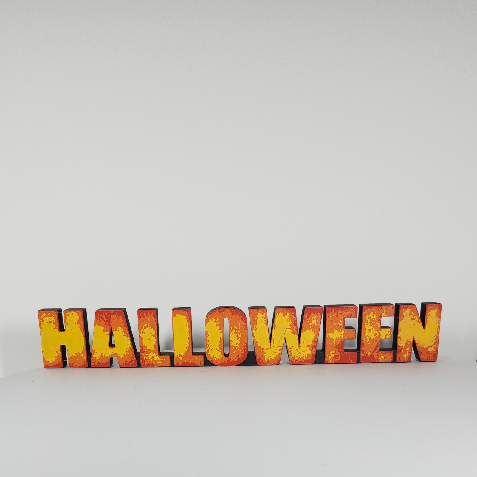 Halloween 3d Printed Sign Logo Stand