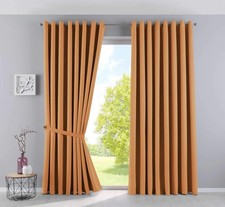 Vorh&auml;nge Blickdicht 225x295 cm Orange 2er-Pack Thermo-Gardinen Blackout &Ouml;sen