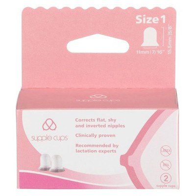 Supple Cups for Flat, Shy and Inverted Nipples (Size 1) 1 