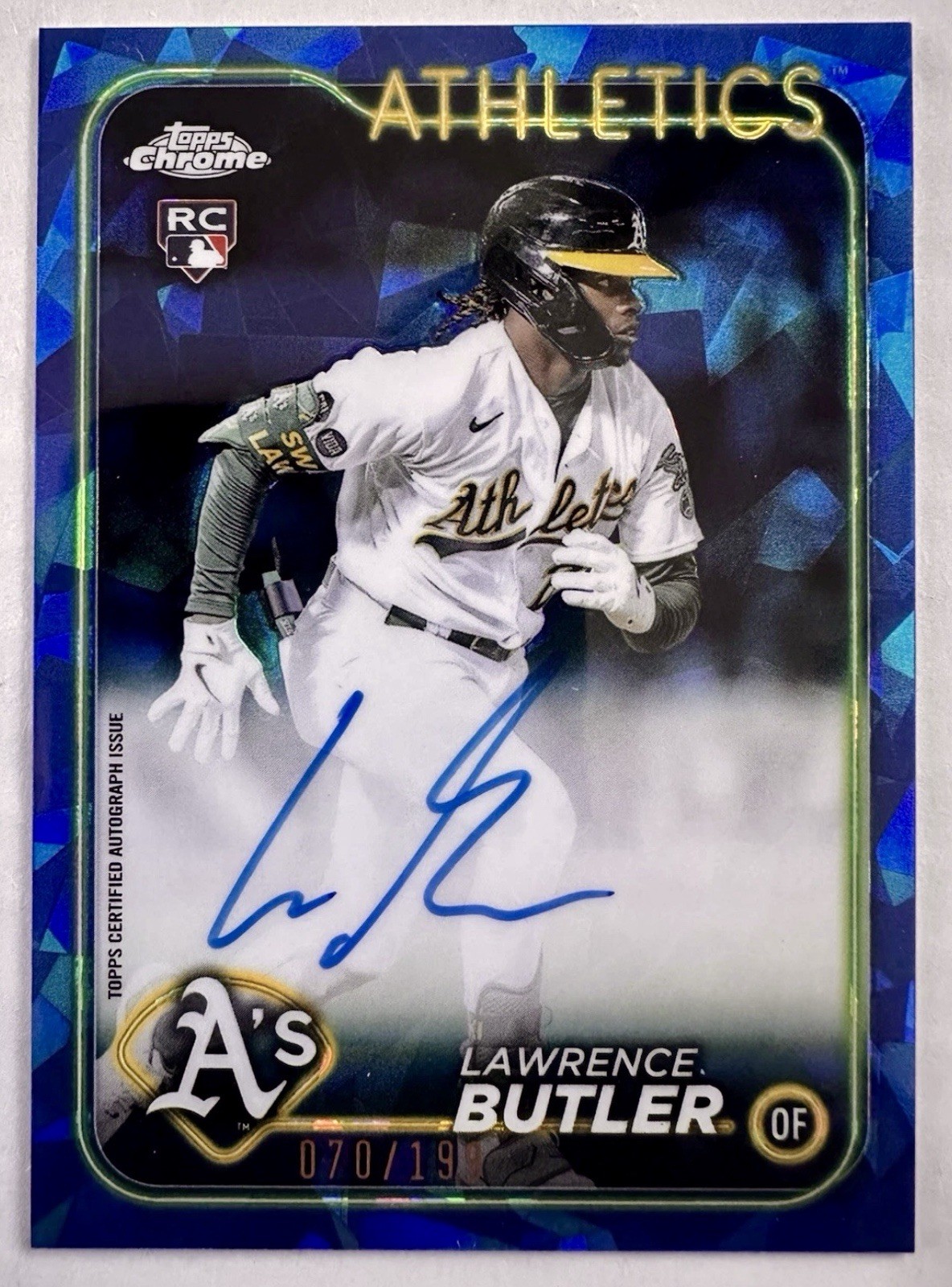 2024 Topps Chrome Sapphire - Lawrence Butler #CAA-LB Auto Rookie /199 (RC)