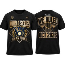 HOT Milwaukee Brewers 2026 World Series Champions Baseball Fan T-Shirt S-5XL
