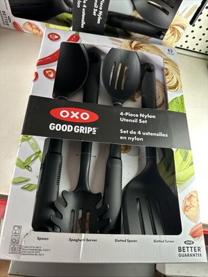 OXO Good Grips 4 Stück Nylon Utensilien Nudelöffel Wender Löffel Schlitz GÜNSTIG