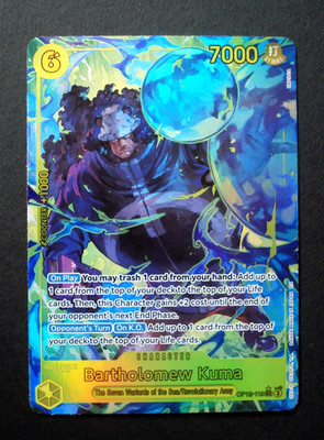 One Piece Bartholomew Kuma OP12-119  ALT ART HOLO Legacy of the Master EN