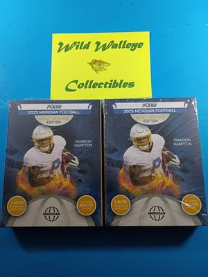 2025 PULSE MERIDIAN HEAT SEEKER FOOTBALL EDITION LOT OF 2 FACTORY SEALED BOXES