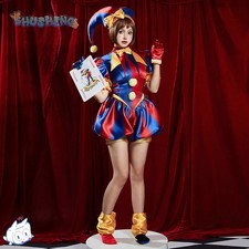 The Amazing Digital Circus Pomni Cosplay Costume Halloween Party Clown Dress