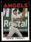 2021 Topps #86BC-1 Mike Trout 1986 Topps 35th Anniversary Refractor Card 0302Q