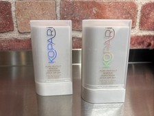  2 Kopari PURE PROTECT 100 Mineral Sunscreen Stick SPF 50 Clear Zinc Oxide