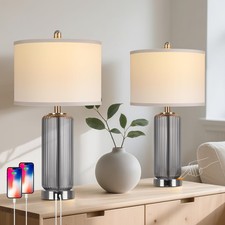 Wihtu Table Lamps Set Of 2 Touch Control 3-Way Dimmable Nightstand Lamp