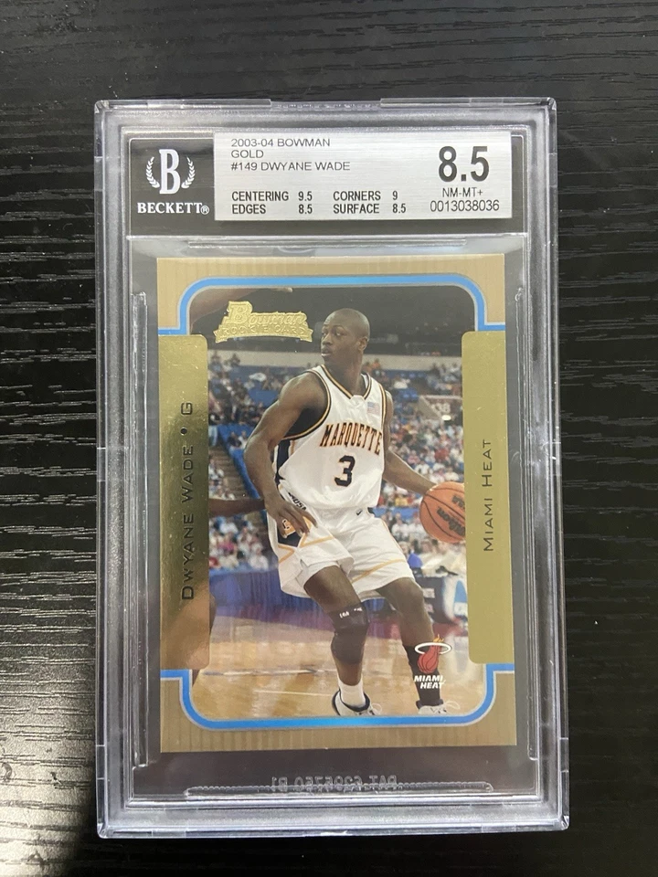 2003-04 Bowman Rookies & Stars Dwyane Wade. Lote de 10 cartas Chris Bosh RC Gold!!! - Imagem 3 de 4