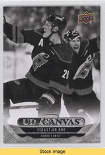 2024-25 Upper Deck Series 2 UD Canvas Black & White Sebastian Aho #C206 READ v0q