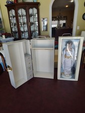 Vintage Franklin Mint The Jackie Doll New In Box With Wooden Case And Outfits