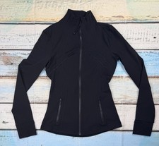 Lululemon Women Size 4 Define Jacket Zip Pockets Soft Gym Performance Black