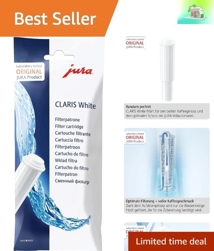 Jura-Compatible Claris White Water Filter - Freshly Filtered