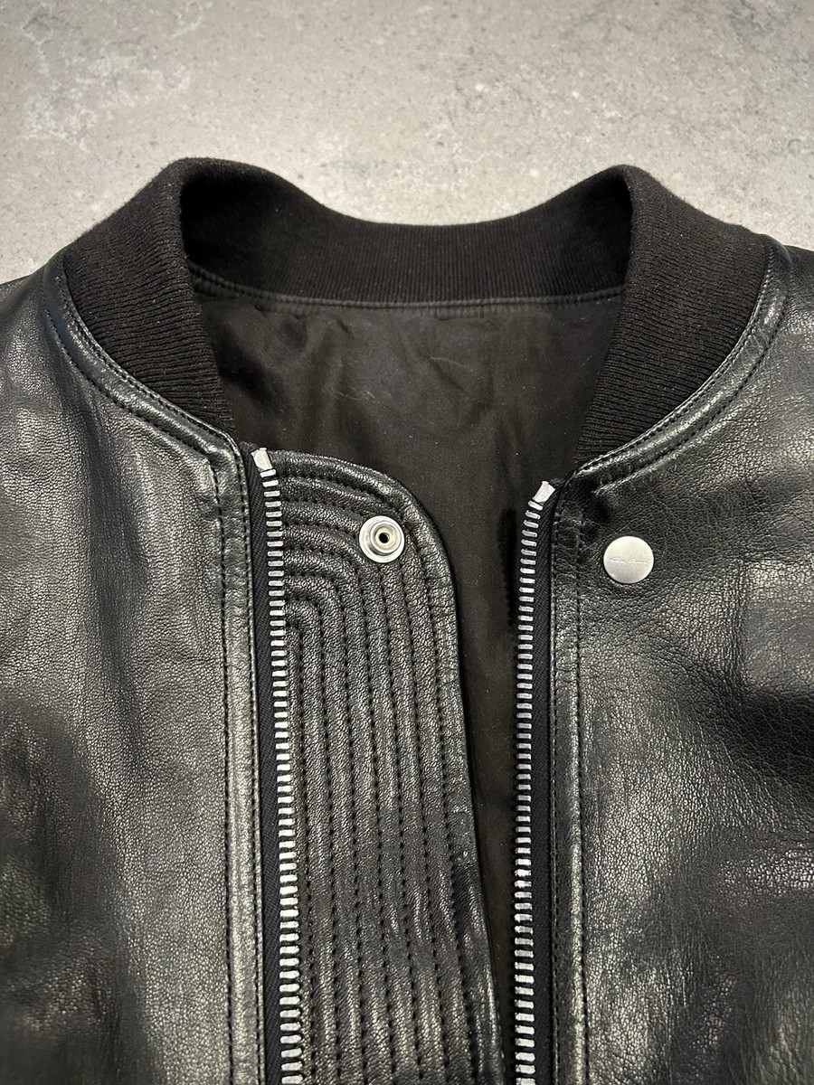 Rick Owens Luxor F/W ‘23 Classic Flight Leather Jacket Size IT50 (US40) View 4