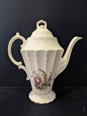 English coffee pot porcelain Spode reg no 70392 spodes Heath & Rose 