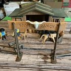 PLAYMOBIL Silver Ranch Farm Playset Cowboy Animals Parts 3769 1987 Vtg Manual