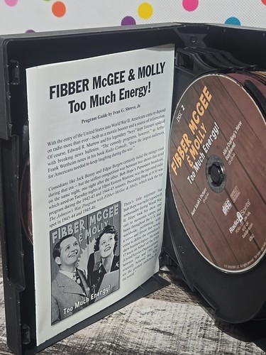 Radio Spirits Fibber McGee & Molly - Too Much Energy! - 10CDS - 20 Episodes - Picture 4 of 5
