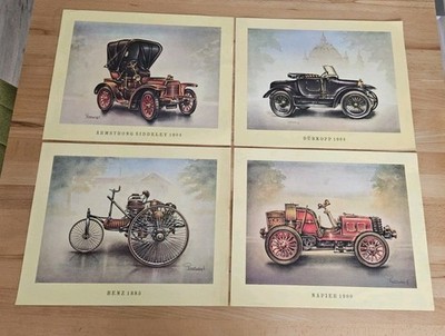 Dürkopp 1885 Benz ARAL Oldtimer Kunstdruck Automobil Poster Vintage SAMMELBILD