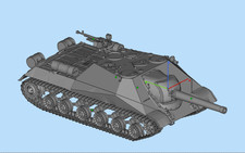 3D Printing S series Project 704 Short 152-gun Tank Unpainted Model Kit