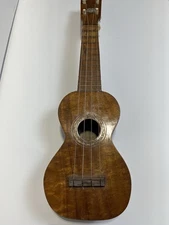 Vintage M Nunes Koa Hawaiian Ukulele 