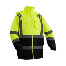 VEVOR High Visibility Reflective Safety Jacket,Waterproof Safety Hoodie,Work Con