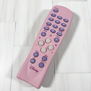 Mando a distancia vintage Disney Princess para TV CRT DT1350P U televisión rosa