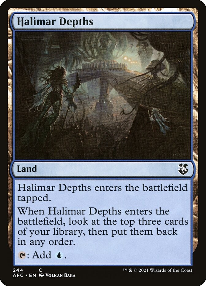 Halimar Depths 244 NM Forgotten Realms Commander MTG