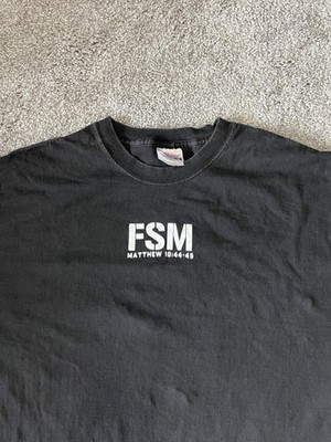 FSM Shirt Mens 2XL Black Matthew 10:44-45 Christian Religious Graphic Tee Hanes