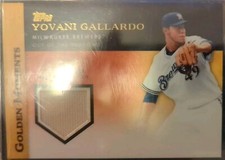 2012 Topps Golden Moments Yovani Gallardo Patch #GMR-YG 🔥 Milwaukee Brewers 🔥