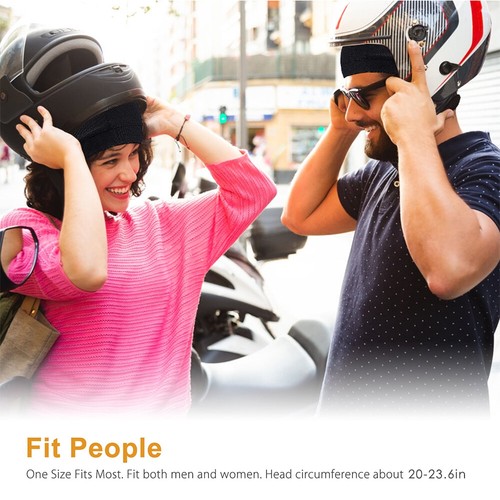 1/2x Gorro Gorro Casco Delineador Cúpula Ciclismo Correr Motociclista Fútbol Sombrero Genial - Imagen 4 de 16
