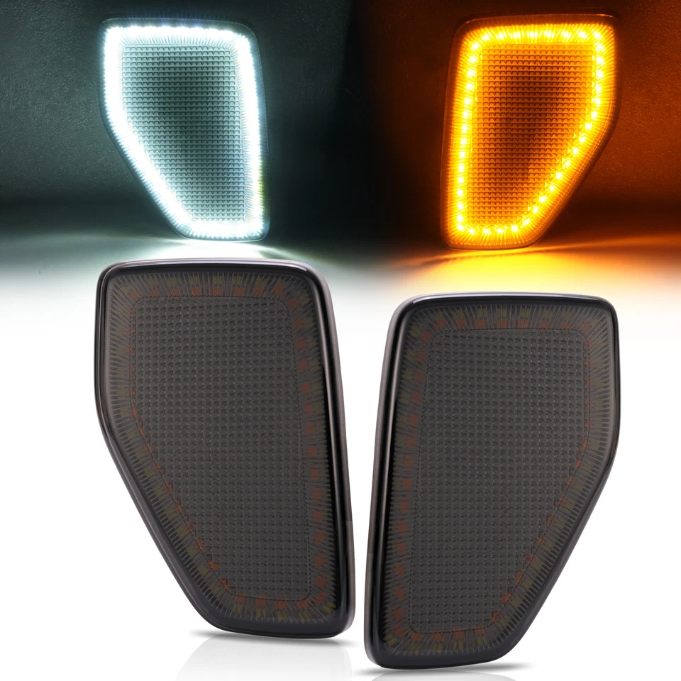 Luces de señalización laterales de esquina delantera Switchback LED para Hummer H3&H3T 2005/2006-2010 Foto 2 de 4