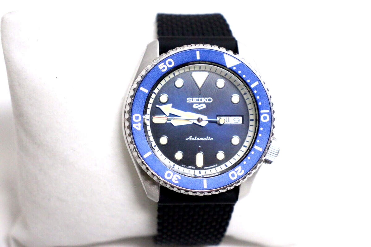 SEIKO S AUTOMATIC Watch 4R36-07G0 blue & black | eBay