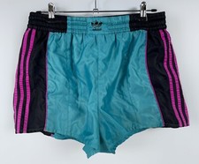 Rare Vintage 80's 90's ADIDAS Sprinter Nylon Running Shorts Multi Colored Size L