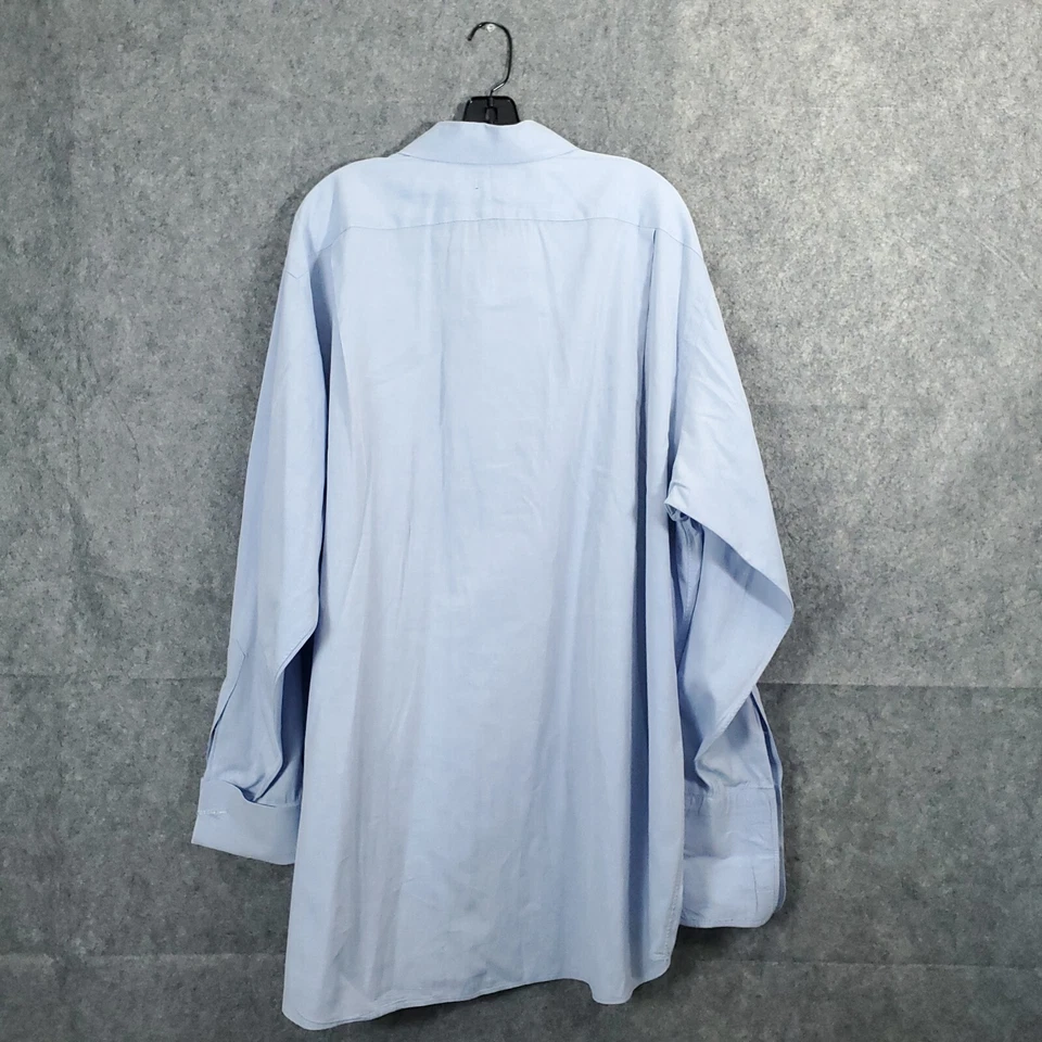 Camisa de Vestir Paul Fredrick Para Hombre Talla 19-36 Años 80 Dos Capas Algodón Pinpoint Oxford Foto 2 de 4