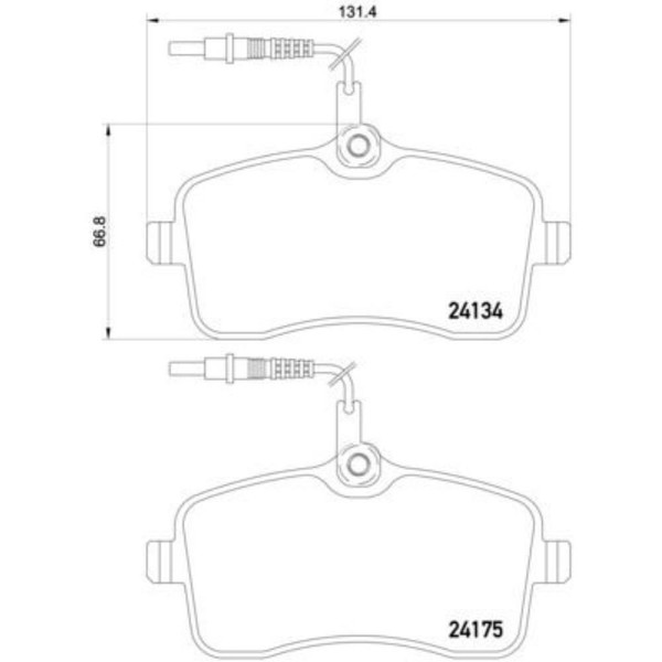 Brembo Bremsbelagsatz Scheibenbremse Vorne FüR Peugeot 407 SW 2.0 Hdi 135-image