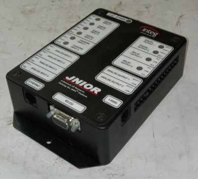 INTEG JNIOR NETWORK I/O ETHERNET CONTROLLER RS-232 7-30 V AC/DC JNR-100-001A