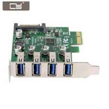 4Ports PCI-E to USB 3.0 HUB PCI Express Expansion Card Adapter 5Gbps Low Profile