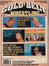 Hulk Hogan Ric Flair Jim Cornette May 1991 Pro Wrestling Gold Belt Magazine WWF